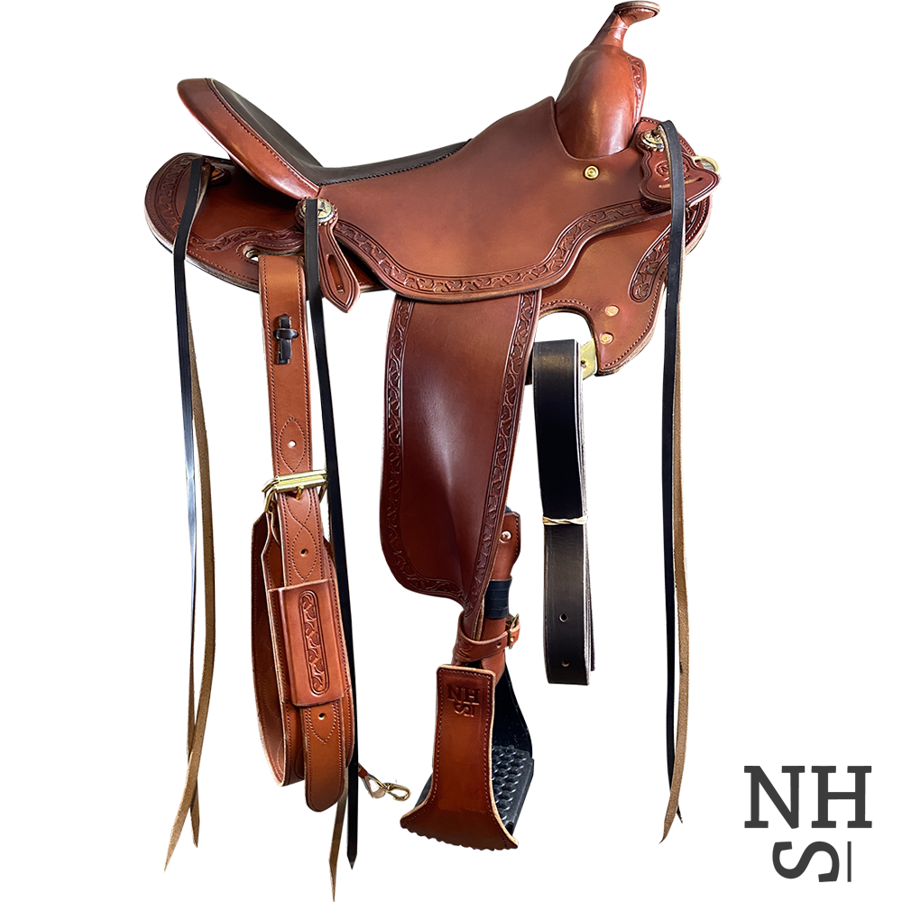 Multiple Colors Tahoe Tack Extra Comfort Four Layer Padded Western Horse Bareback Pad with Reinforced Stirrups and Girth 
