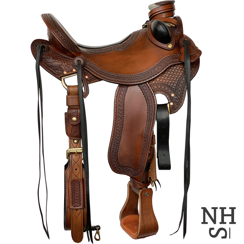 Back Cinch in MEDIUM OIL 3" Wide Quality Leather Horse Flank NEW HORSE TACK! 