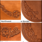 WEB Leather Tooling FLORAL w BORDER & BASKET