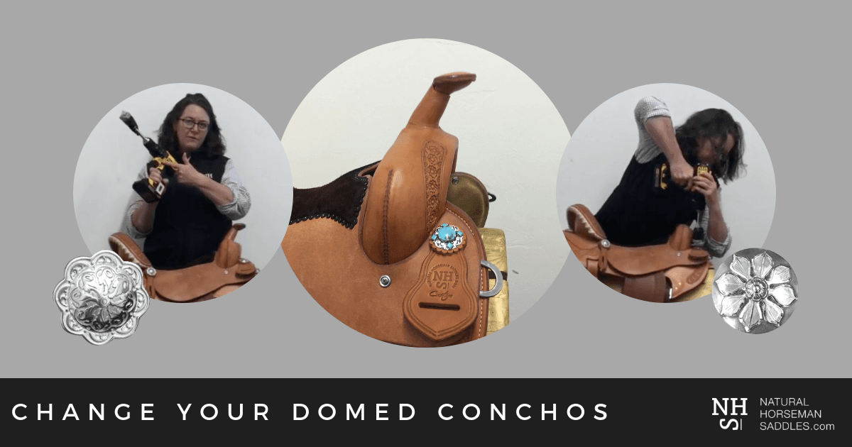 HOW TO CHANGE DOMED CONCHOS ON SADDLES - Natural Horseman Saddles