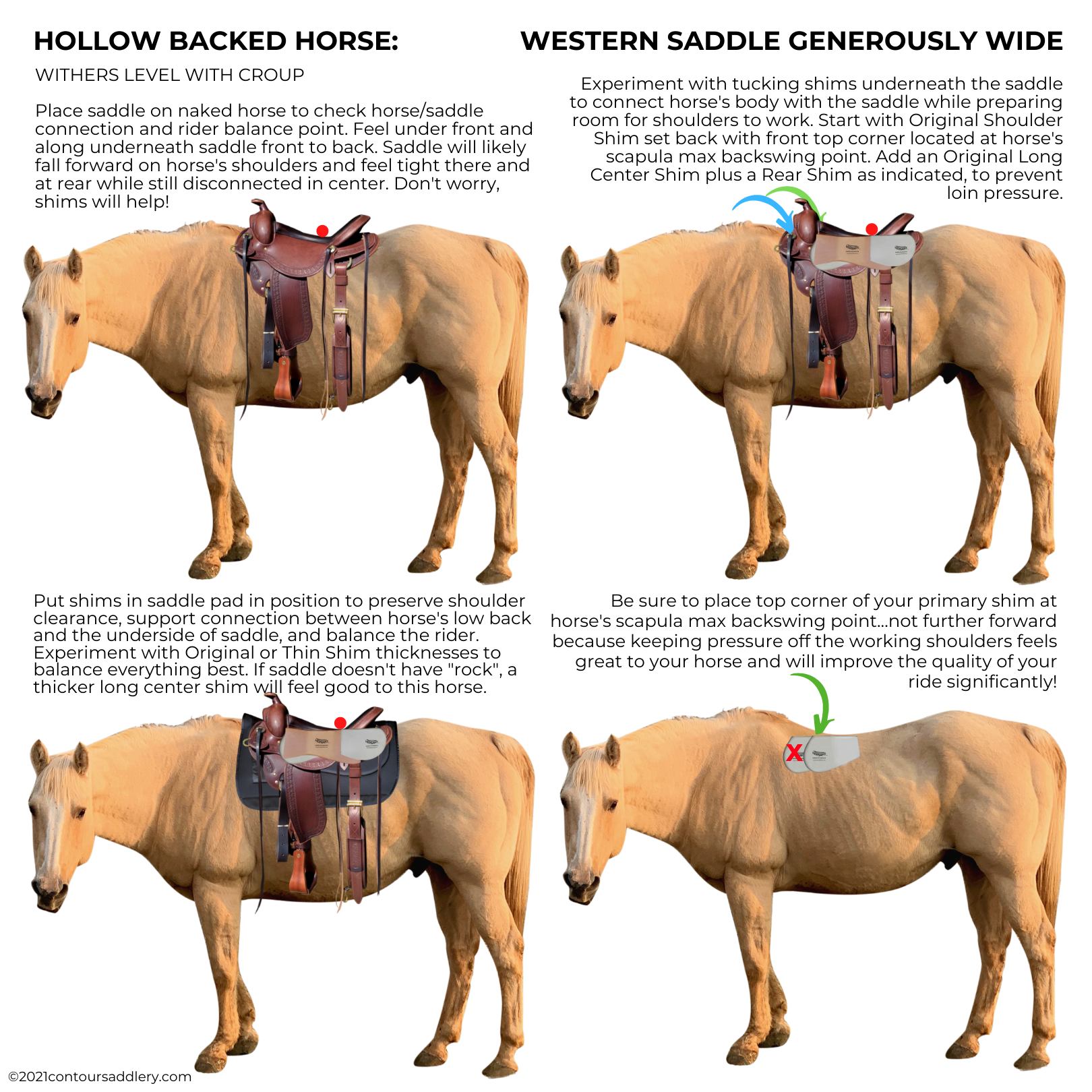 RESCUE HOLLOW Horse Western Saddle Generously Wide