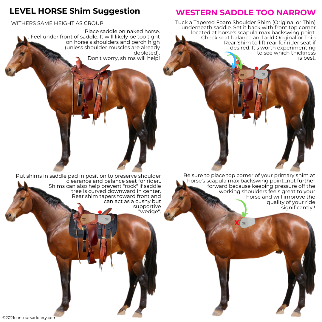 Levell Horse Western Saddle Generously Wide