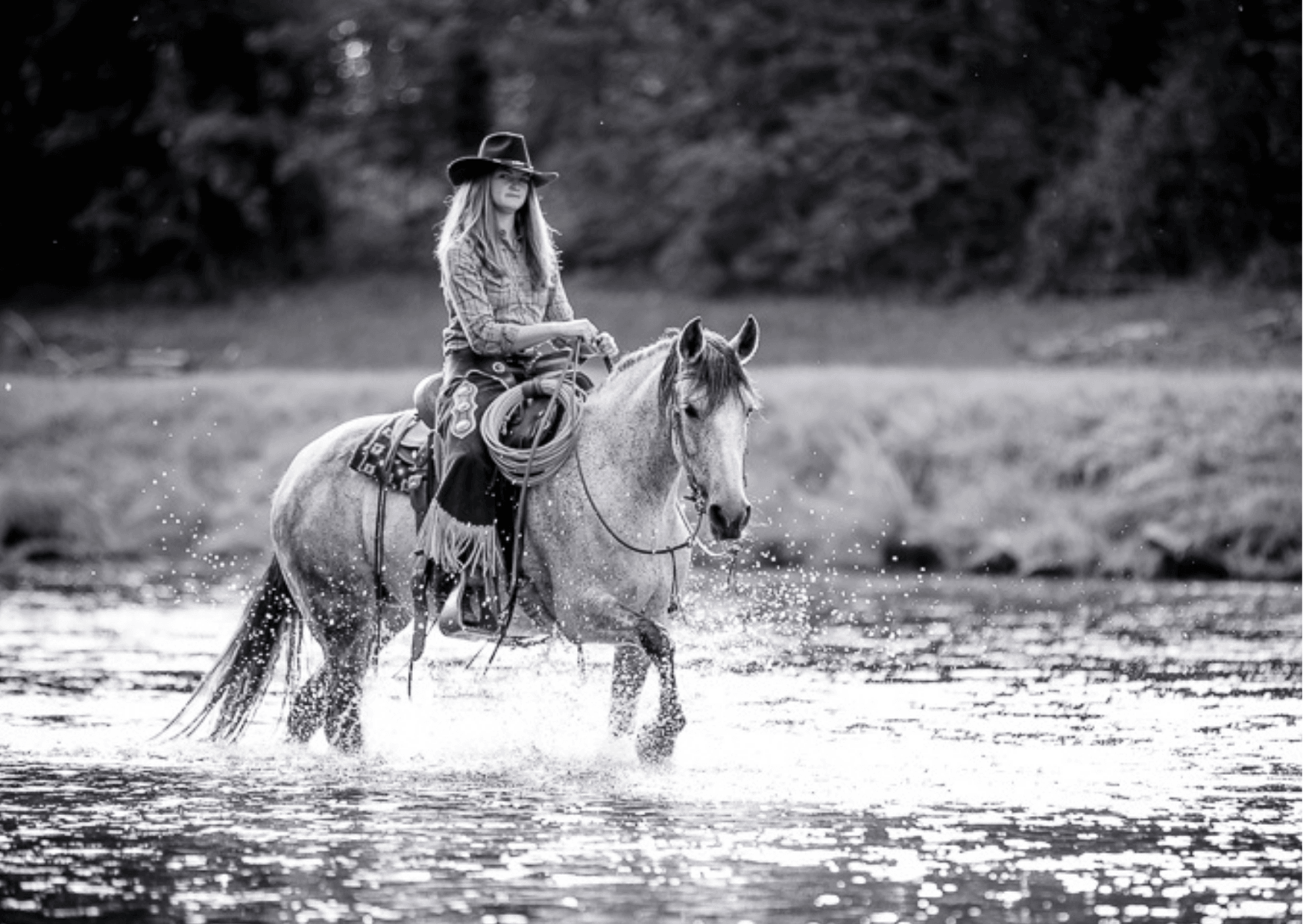 Anais Zimmermann in her Ranch Roper