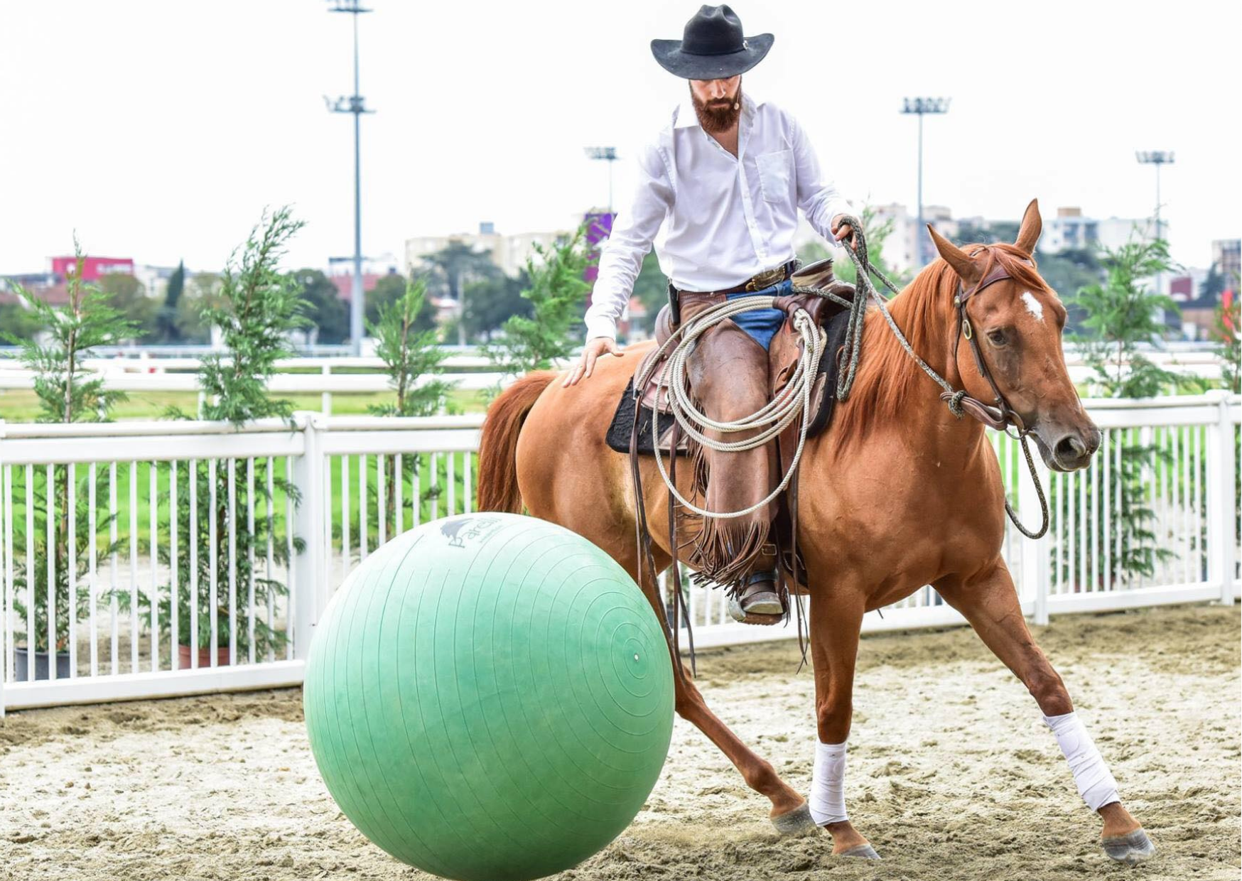 Luc Parisis in his Ranch Roper