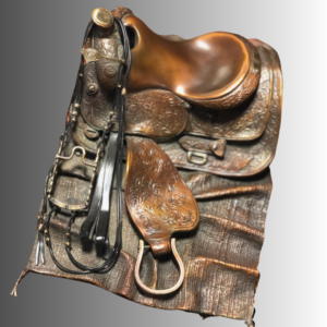 western saddle bronze