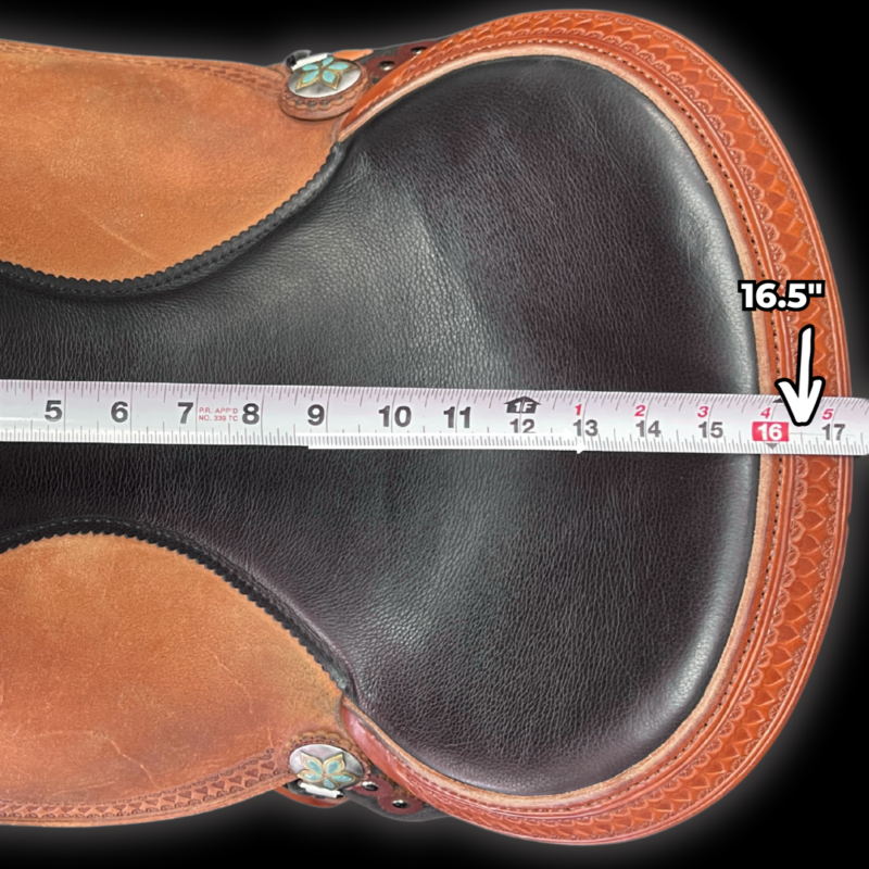 How to measure seat size western detail