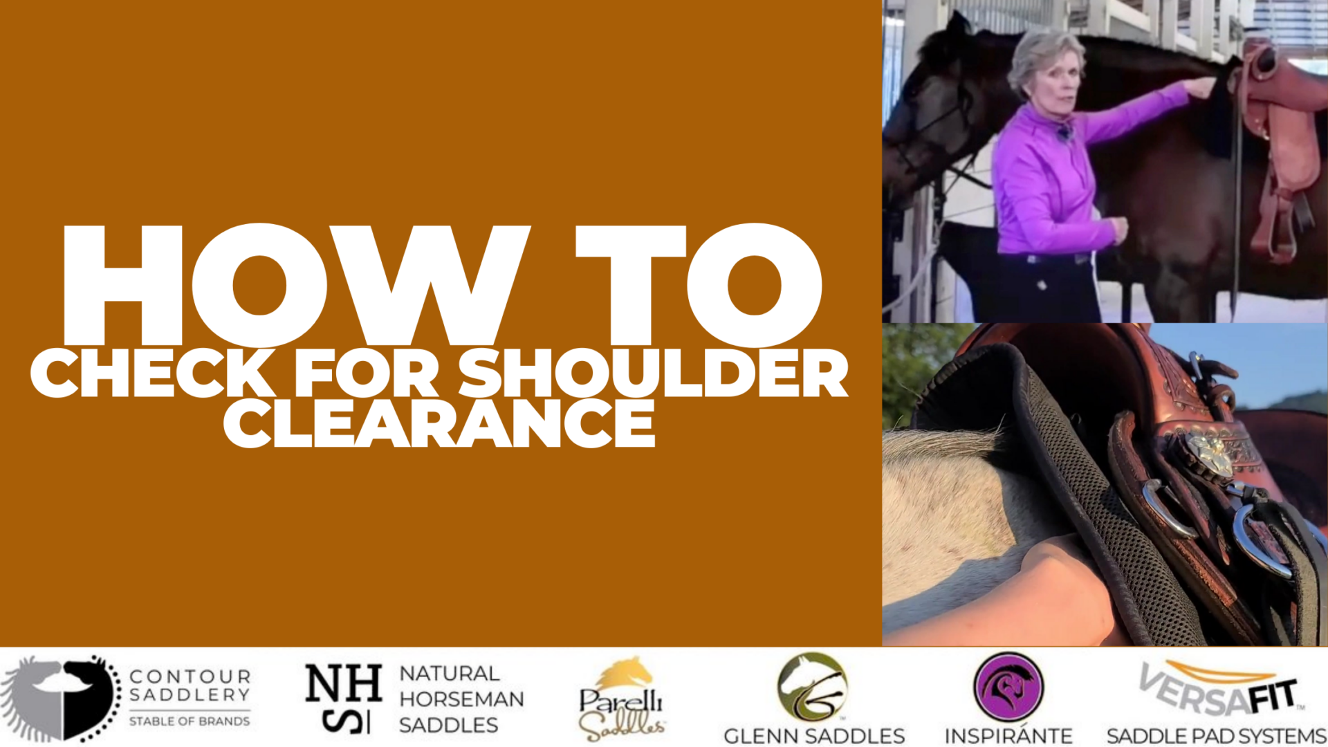 How to check your horse's shoulder clearance - Contour Saddlery